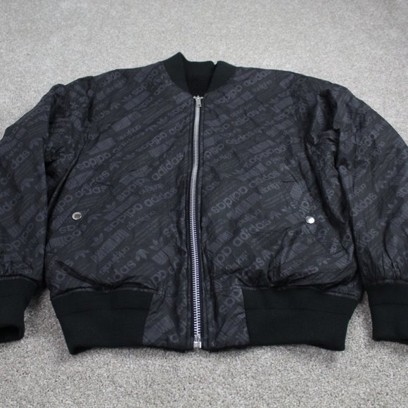 Adidas x Alexander Wang Jacket Men's M Black L/S Reversible "Packaging Paper" - Picture 2 of 13